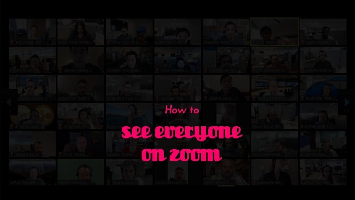 How to see everyone on Zoom on PC and Phone