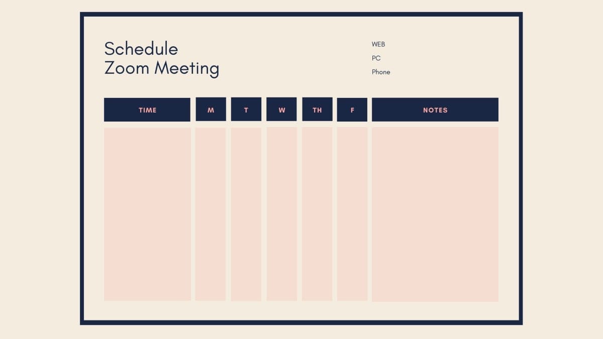 How to schedule Zoom meeting on Web, PC and Phone