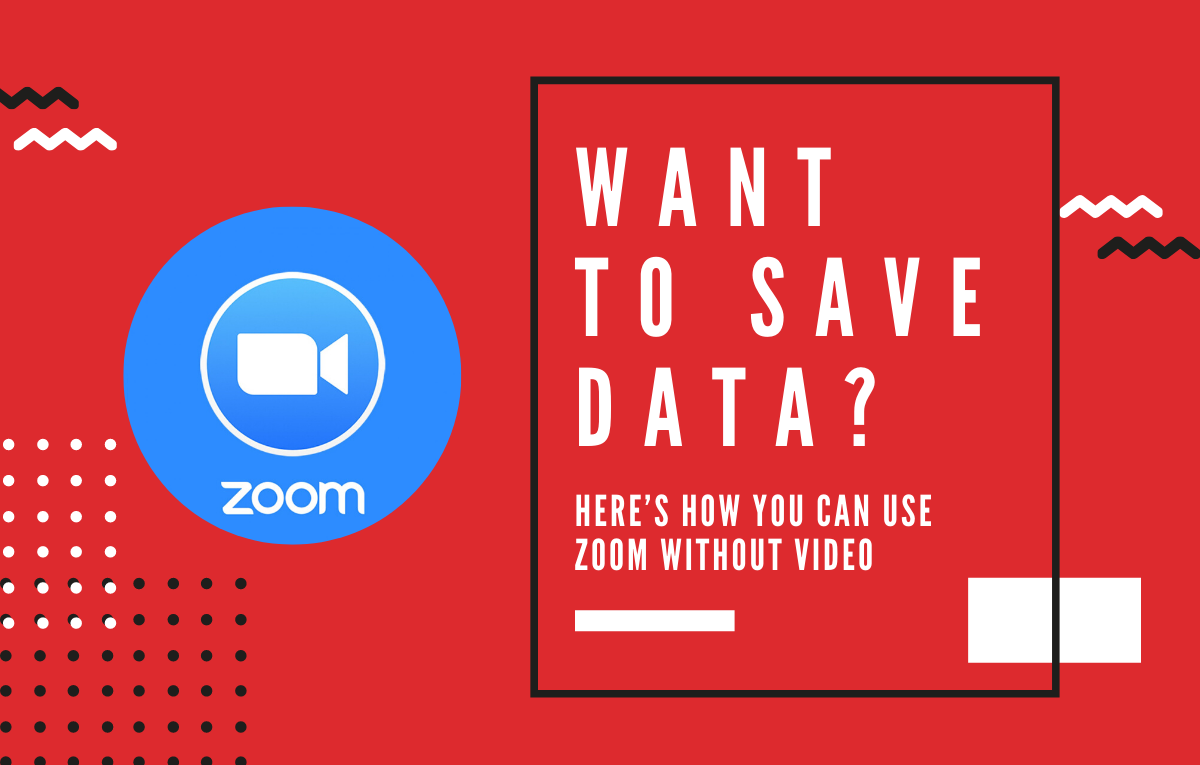 How to use Zoom without video