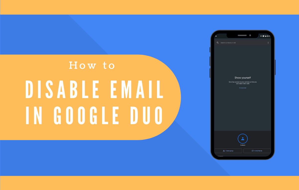 How to disable email address in Google Duo