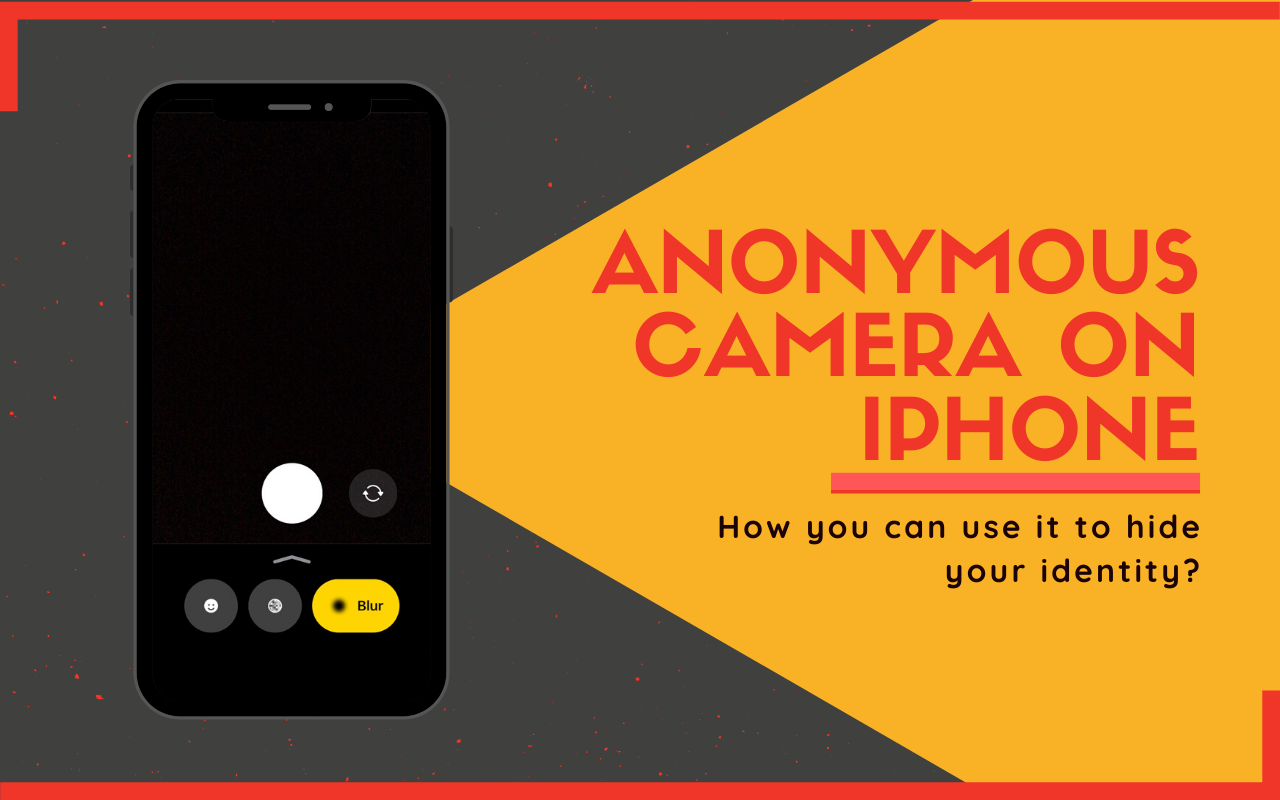 How to blur out faces and metadata using Anonymous camera app