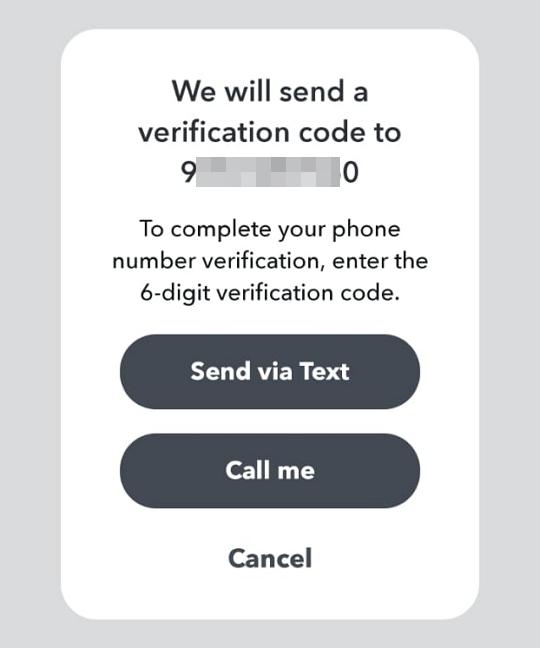 send text message for verification code