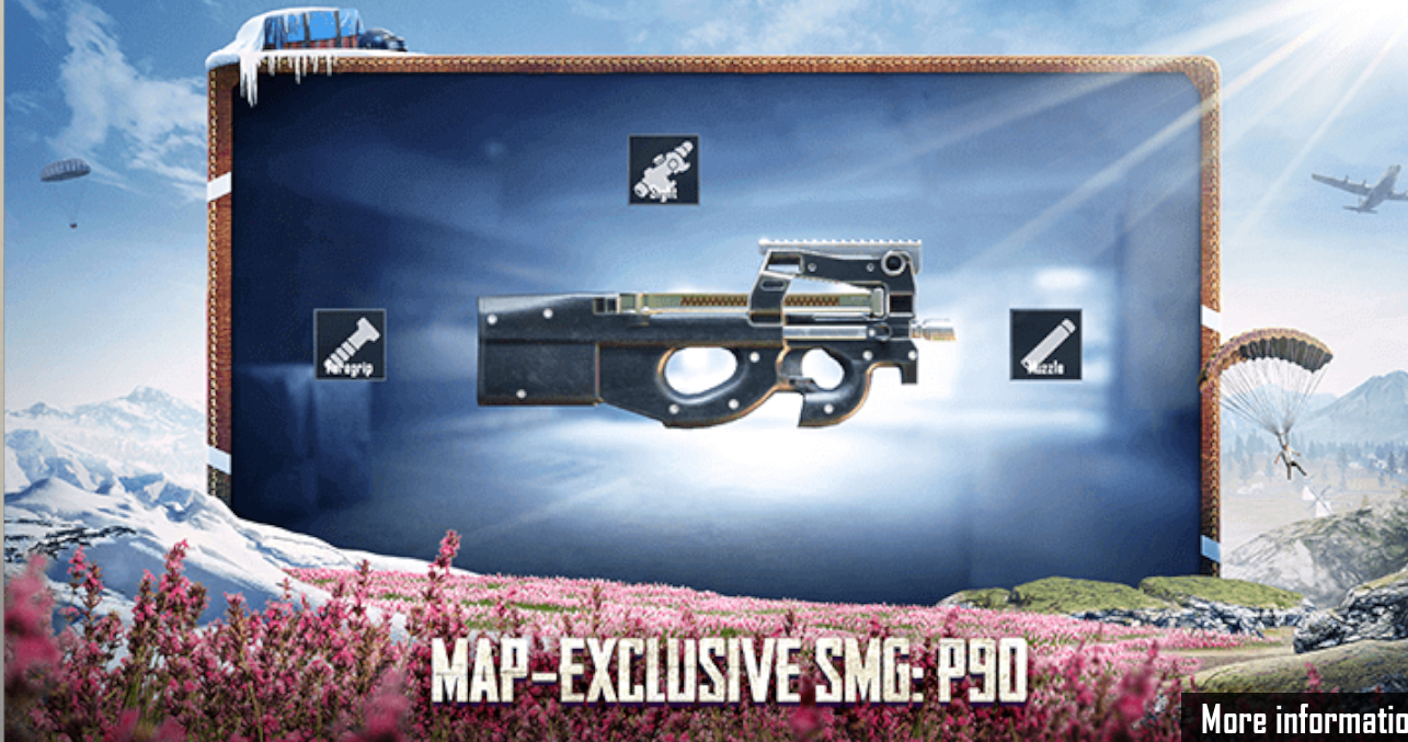 PUBG Mobile P90 splash art