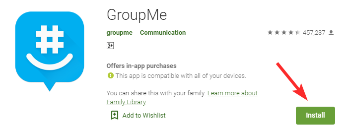 Install GroupMe