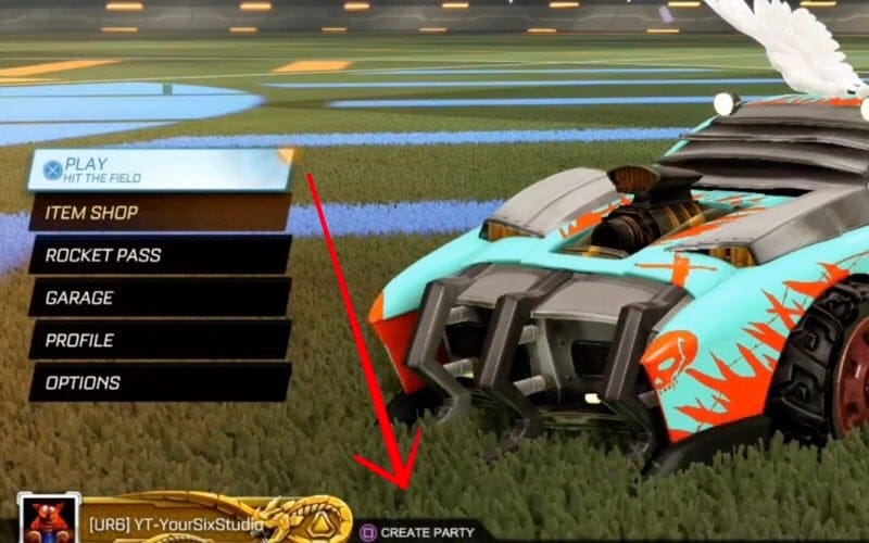 Rocket League Create Party PS4