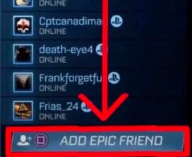 Rocket League Add Epic Friend PS4