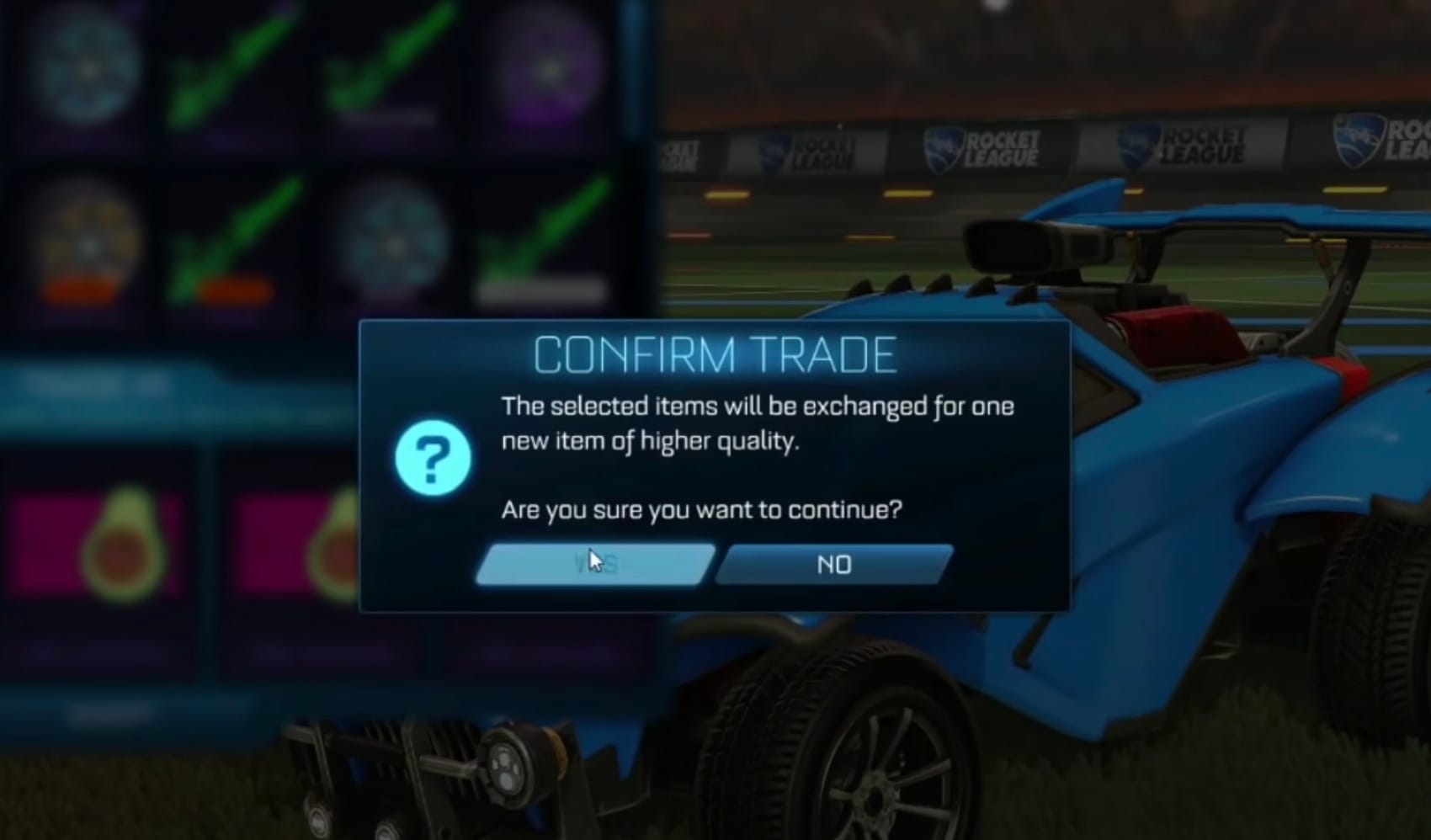 Rocket League Trade Ups