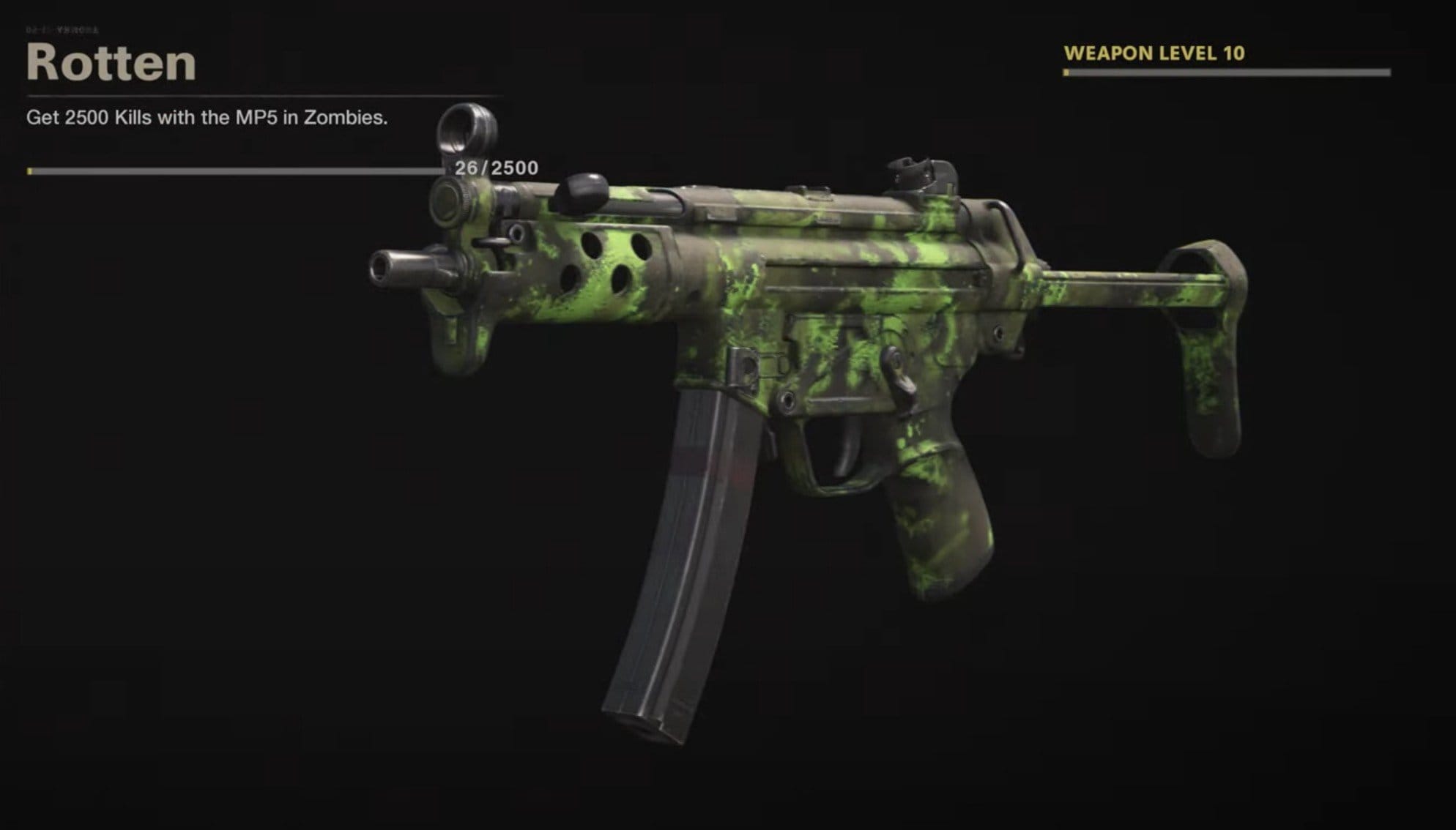 Black Ops Cold War Zombies Camo Challenges - Rotten