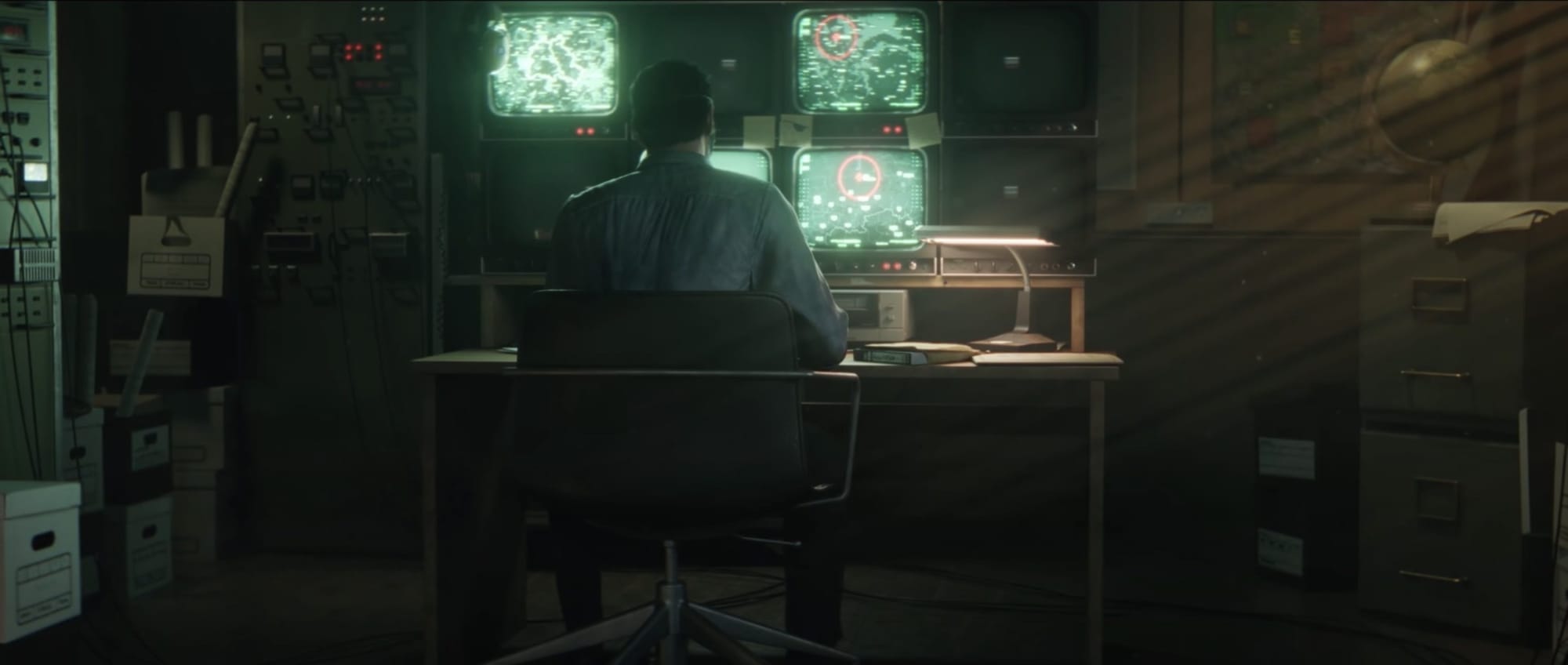 Black Ops Cold War New Zombies Map - Trailer Cutscene showing Sam at his desk