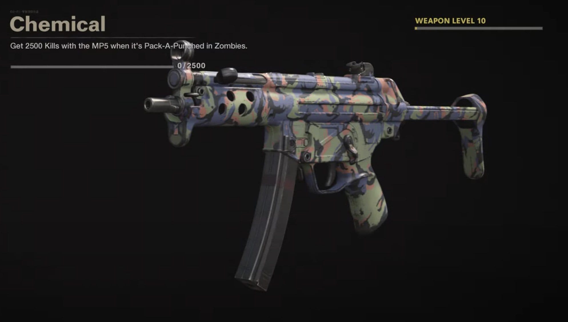 Black Ops Cold War Zombies Camo Challenges - Chemical