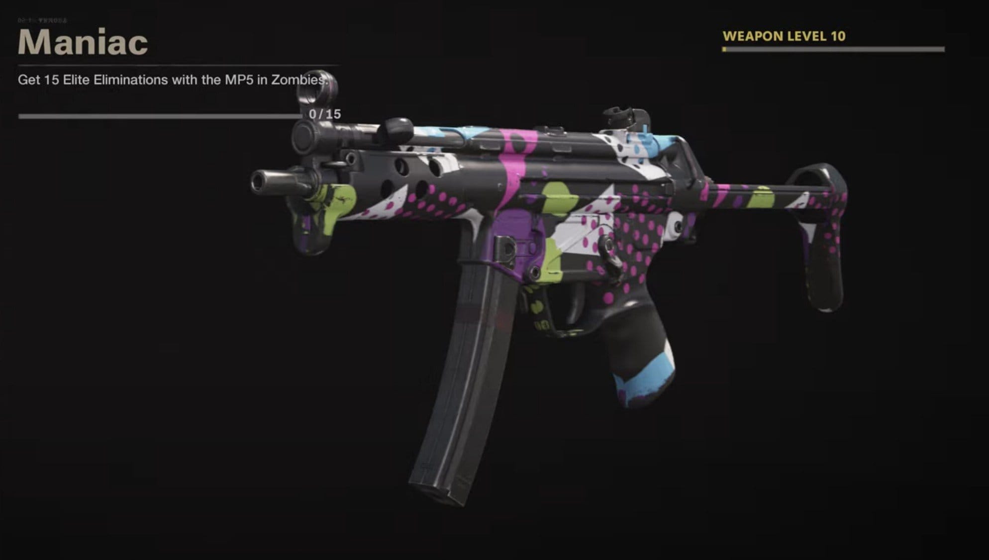 Black Ops Cold War Zombies Camo Challenges - Maniac