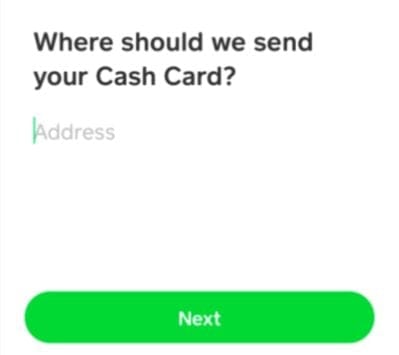 How to Order a Cash App Card - Enter information