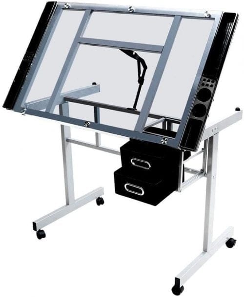 Best Drafting Table Under 100 Topeakmart Glass