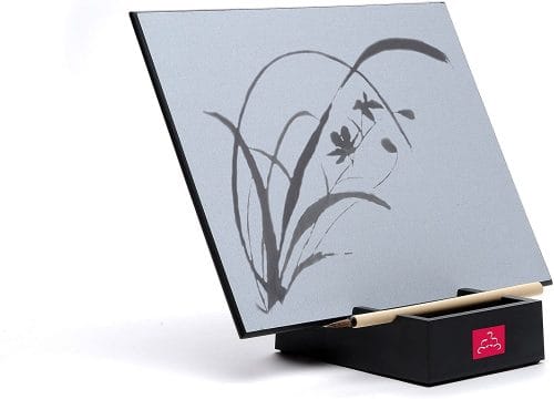 Buddha Board with floral painting