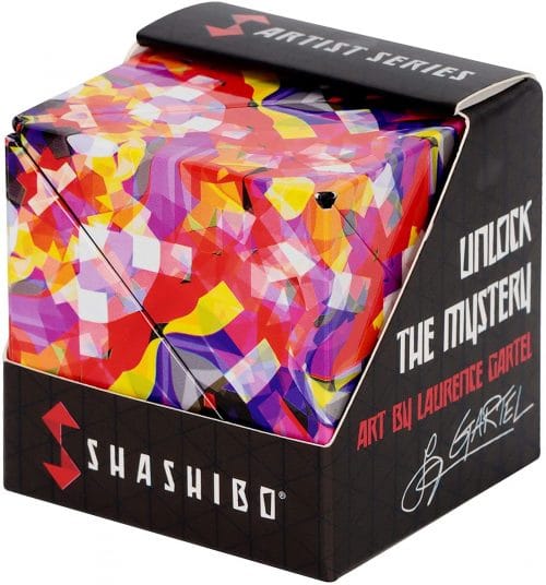 Shashibo Fidget Cubee inside Packaging