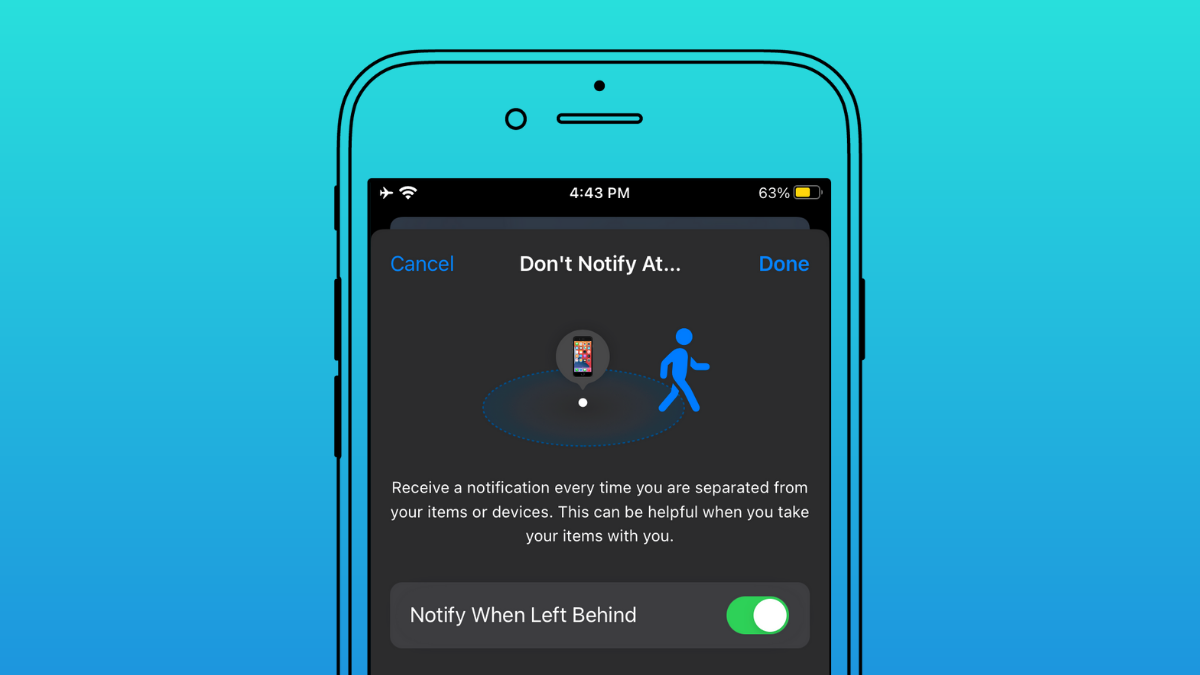 How To Enable Notify When Left Behind Alerts on iPhone