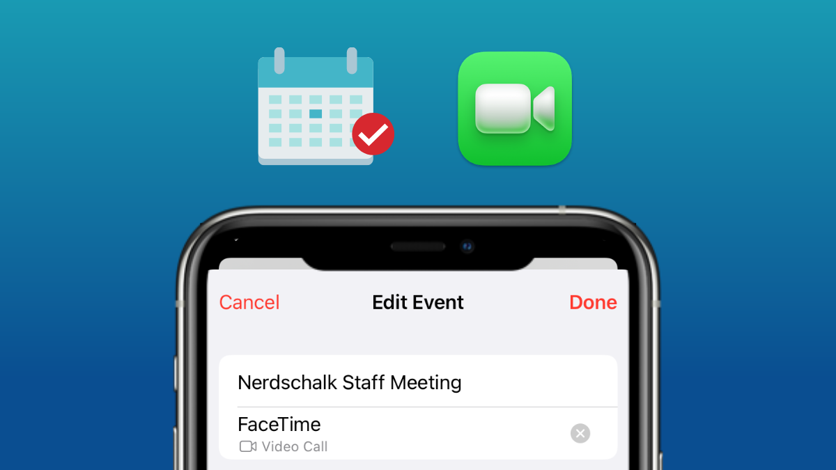 How to Create a FaceTime Link using Calendar App on iPhone