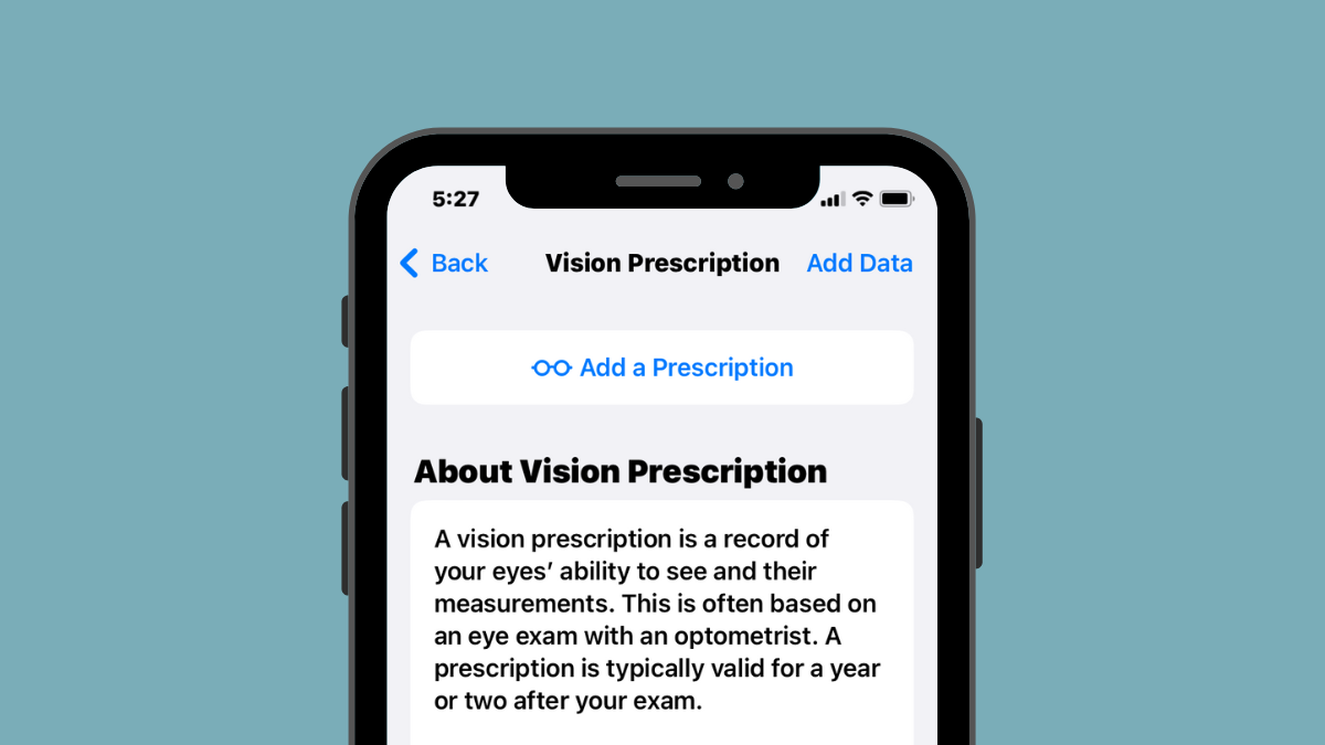 How to Add Your Vision Prescription in the Health App on iPhone