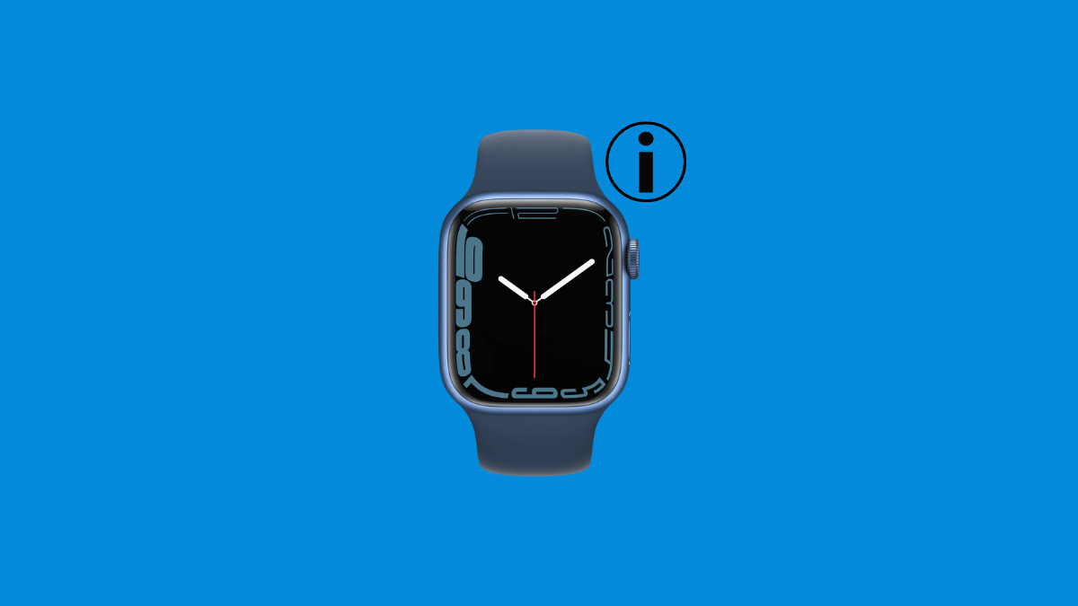 Info icon on apple watch sale