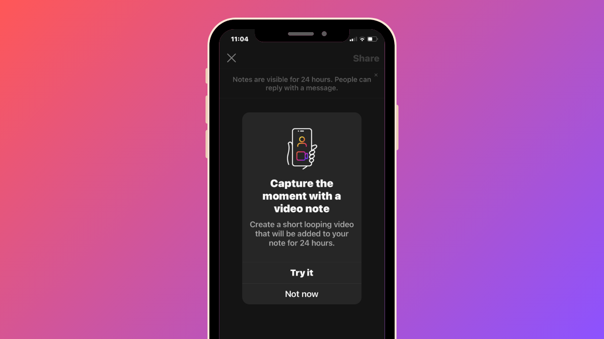 How to Add a Video Loop to Your Note on Instagram