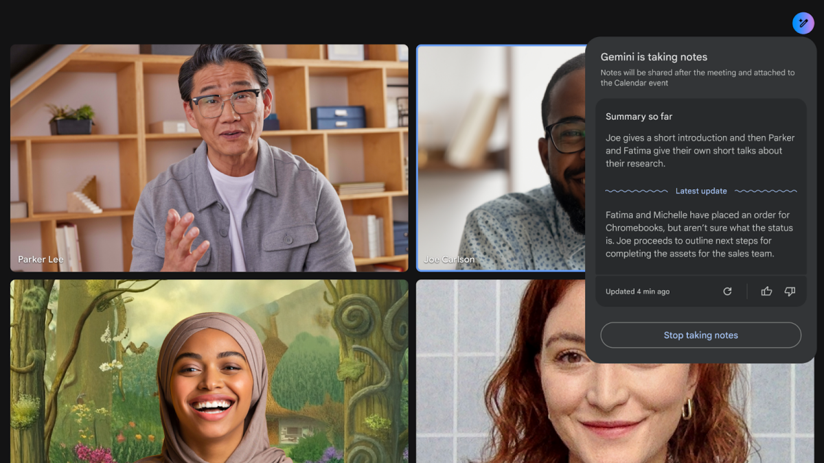 ‘Take Notes for Me’ in Google Meets Is Rolling out to Workspace Users