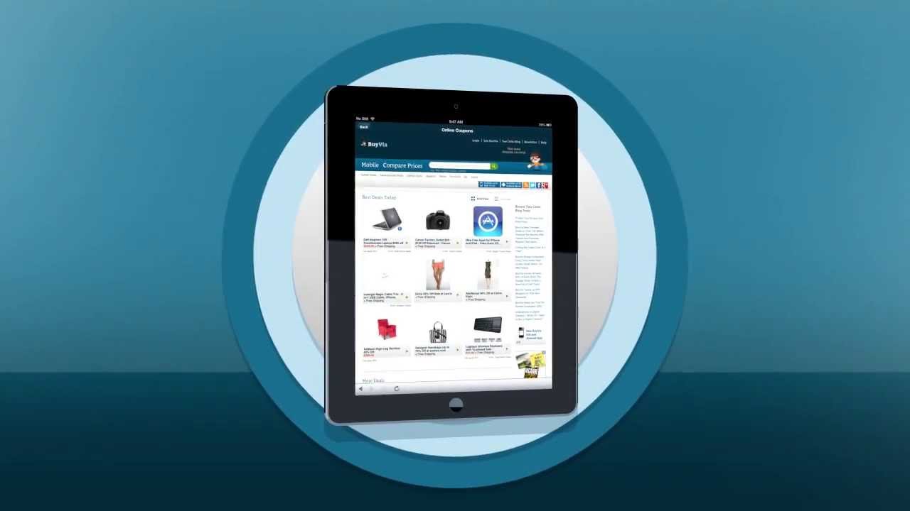 BuyVia Shopping App - Android, iPhone, iPad - Mobile Deals, Local, Online Coupons, Barcode Scanning
