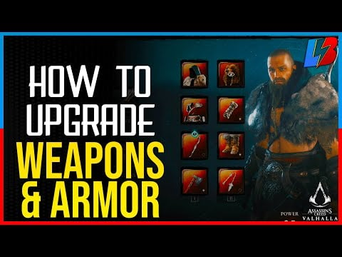 Assassin's Creed Valhalla HOW TO UPGRADE WEAPONS, GEAR, INVENTORY - Upgrade Rarity AC Valhalla Guide