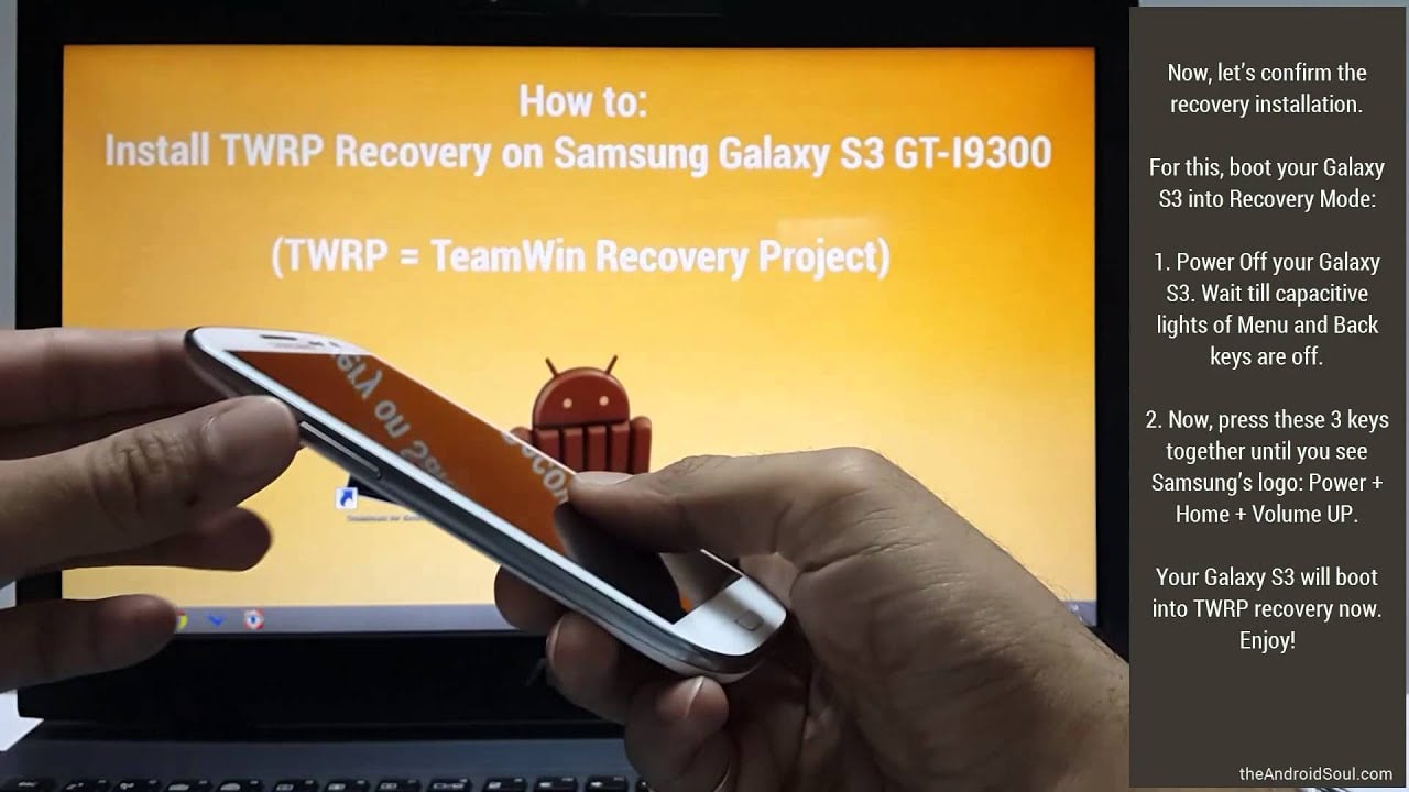 How to Install TWRP Recovery on Samsung Galaxy S3 using Odin