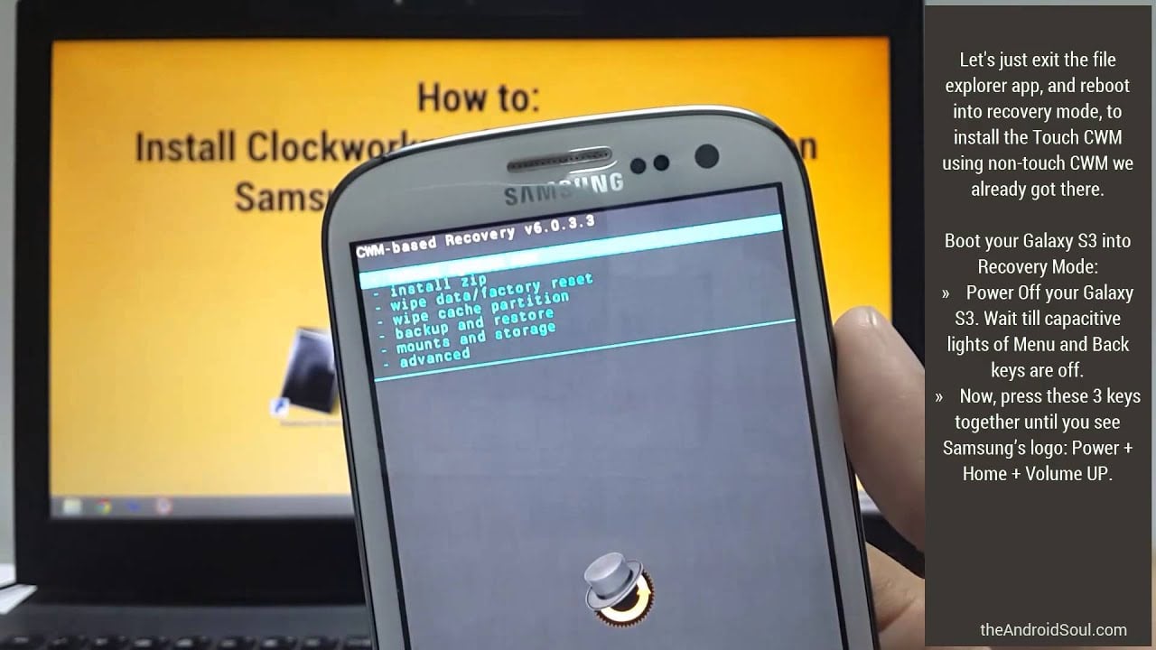 Install ClockworkMod Recovery using another custom recovery