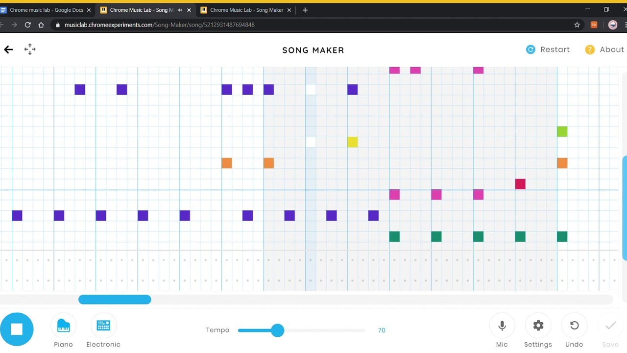 John Lennon- Imagine in chrome music lab