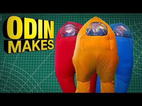 Odin Makes: the Among Us spacesuit - it's an inflatable cosplay!
