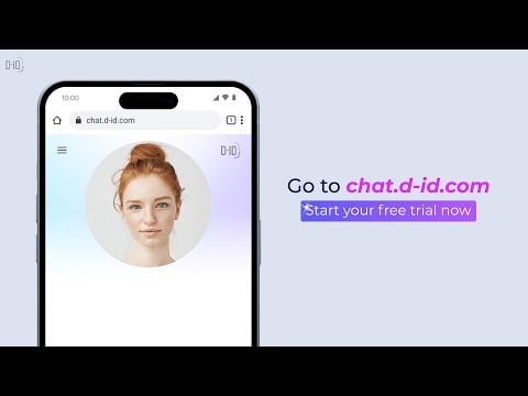 Introducing chat.D-ID! Giving a face to ChatGPT