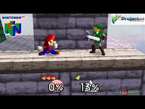 Super Smash Bros. - Gameplay Nintendo 64 1080p (Project 64)