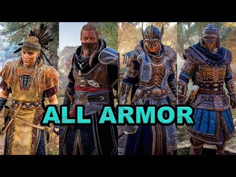 Assassin's Creed Valhalla - All Armor Sets Showcase (Male & Female Version)