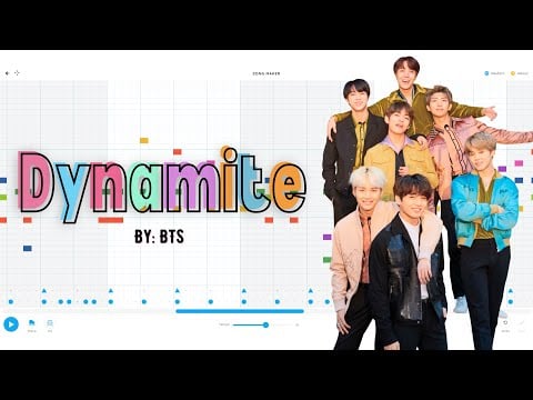 Dynamite by BTS on Song Maker - Chrome Music Lab