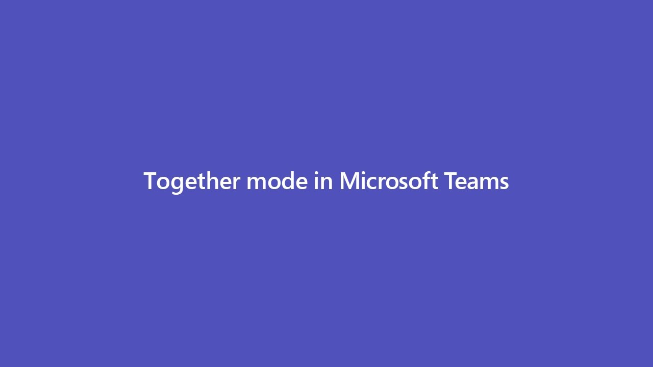 Together mode in Microsoft Teams