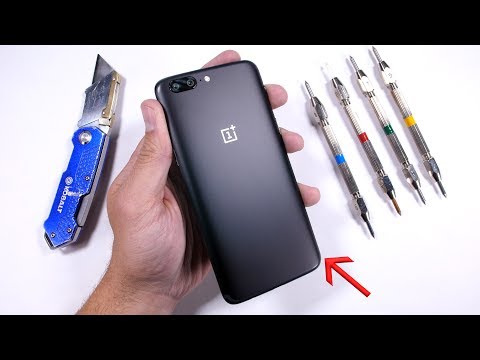 OnePlus 5 Durability Test! Scratch - Burn - BEND Tested