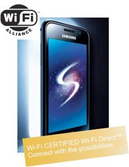 WiFi Direct Samsung Galxy S