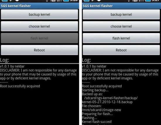 android SGS kernel flasher