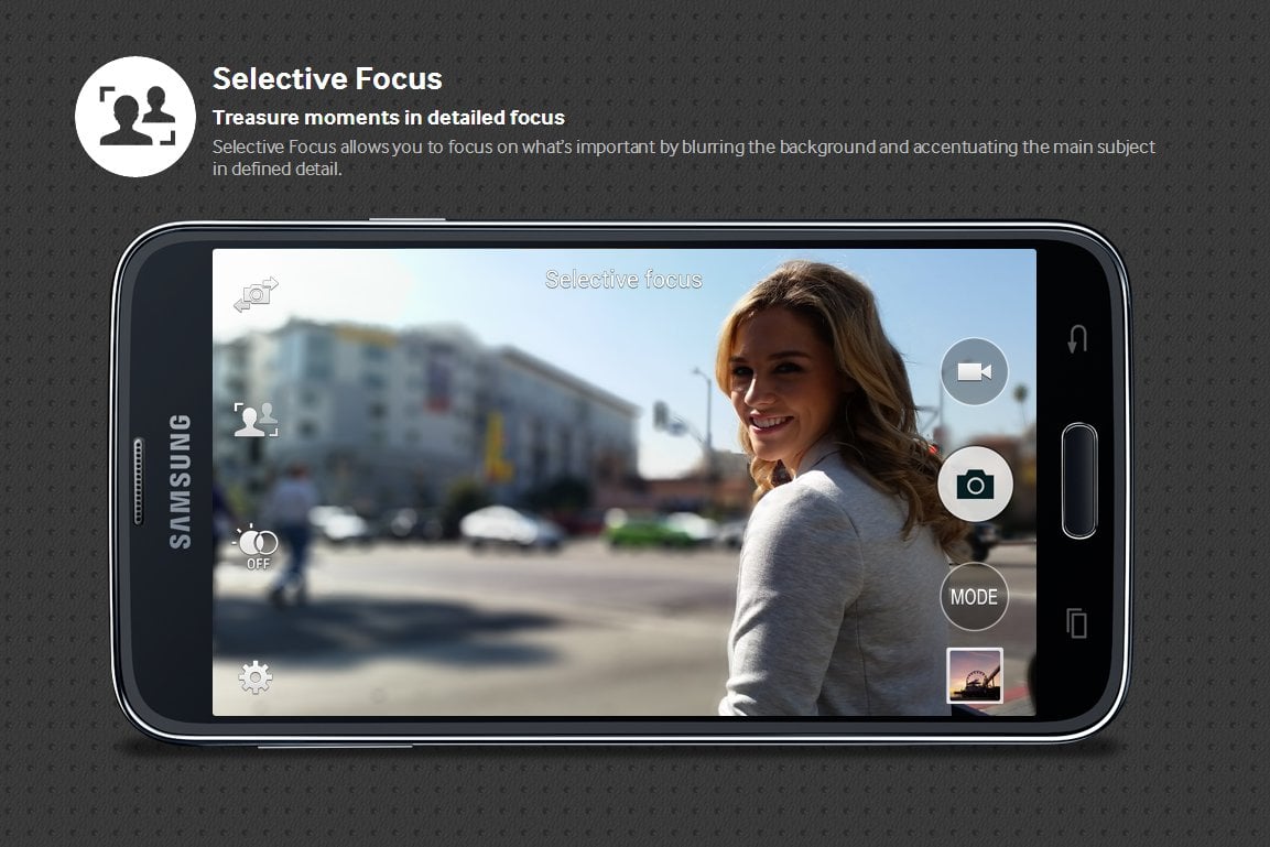 Galaxy S5 Selective Focus