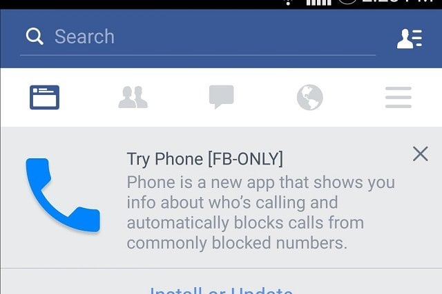 facebook phone app