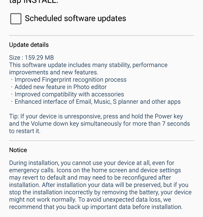 galaxy s6 update