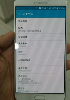 galaxy a8 specs