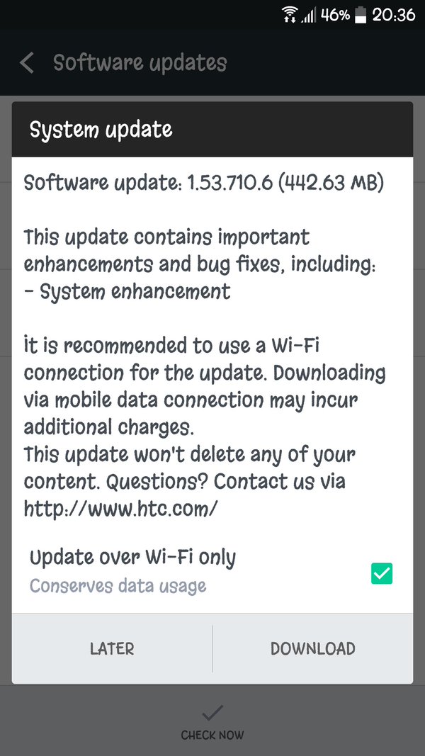 optus htc 10 update