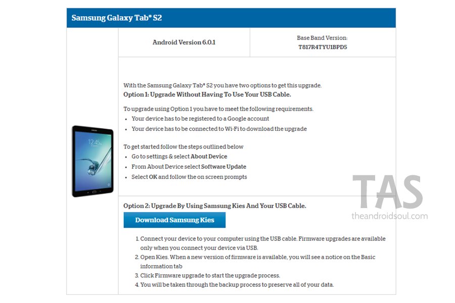 US Cellular tab s2 Android 6.0