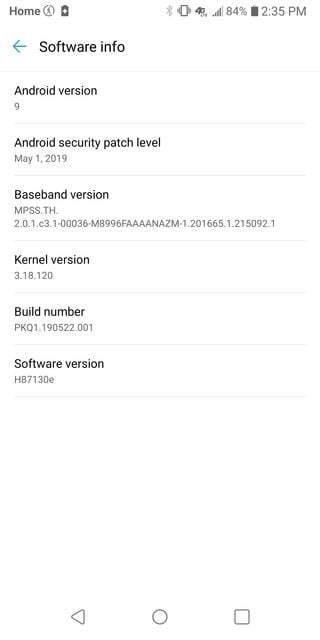 AT&T G6 Android Pie