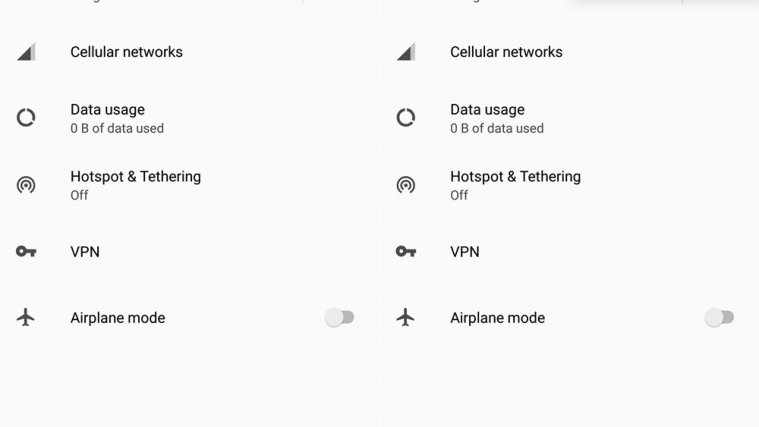 reset network settings Android O
