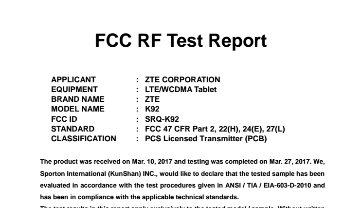 ZTE K92