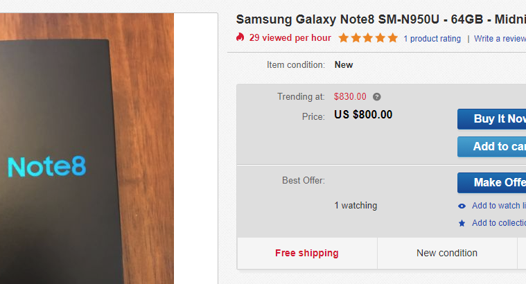 AT&T Galaxy Note 8 deal