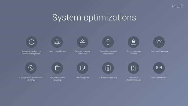 miui 9 system optimizations